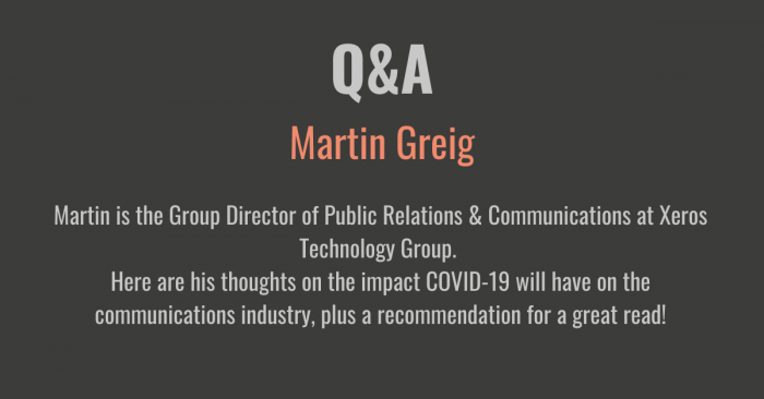 Q&A with Martin Greig